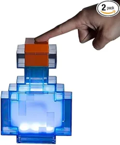 5. Minecraft Potion Bottle Color-Changing LED Lamp: Brew Your Own Magic​​